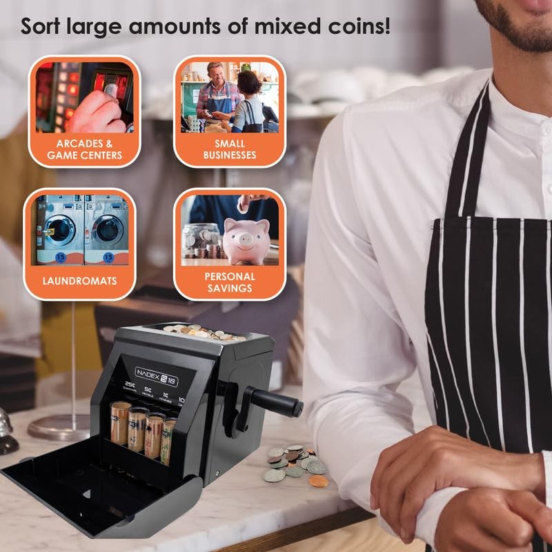 S18 Manual Coin Sorter and Wrapper