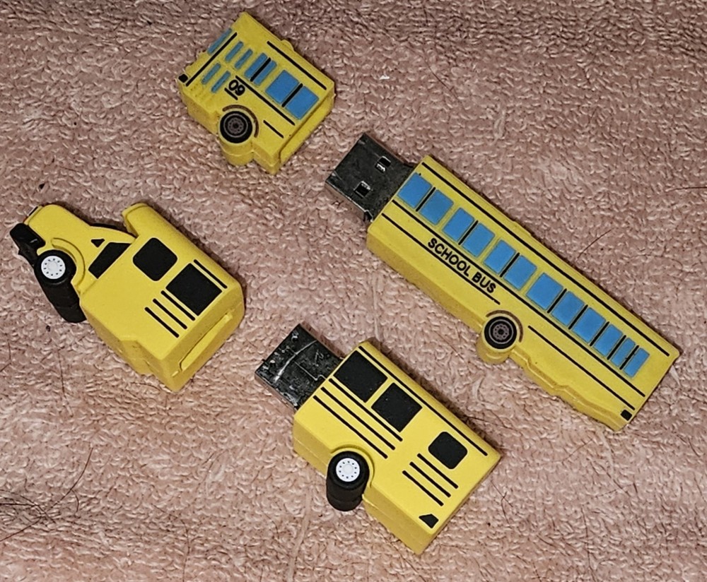 TWO School Bus Flash Drives.