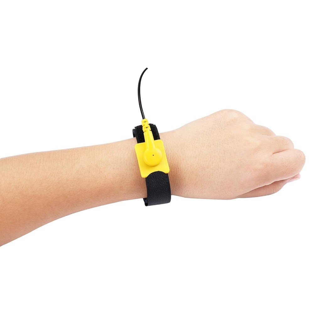 Anti Static Wrist Strap, 11" Wristband Regular Size, Yellow