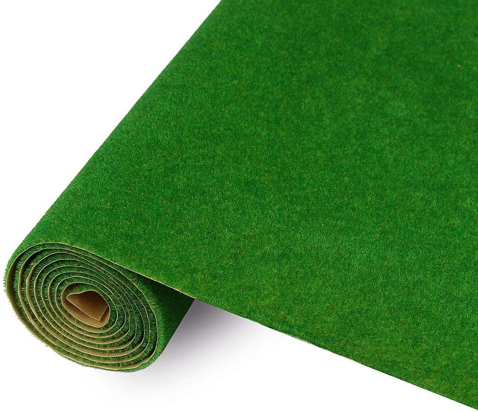 Artificial Grass Mat 40x100cm Green Model Scenery