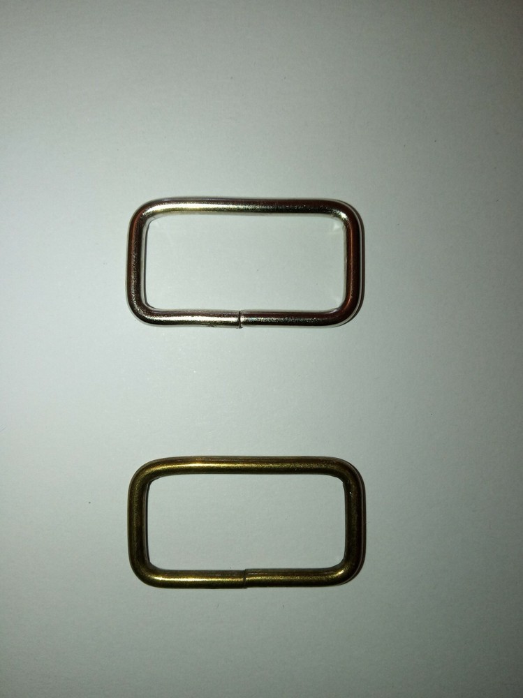 Metal Square Webbing Ring Width 25mm Rectangle Bag Ring 2 Piece Set