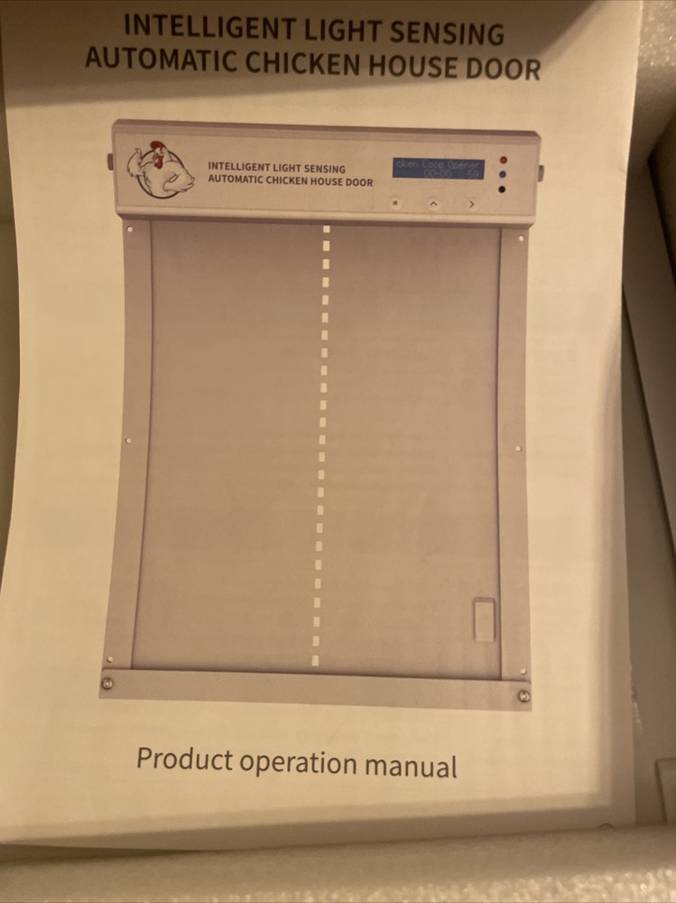 Intelligent Light Sensing Automatic chicken coop door