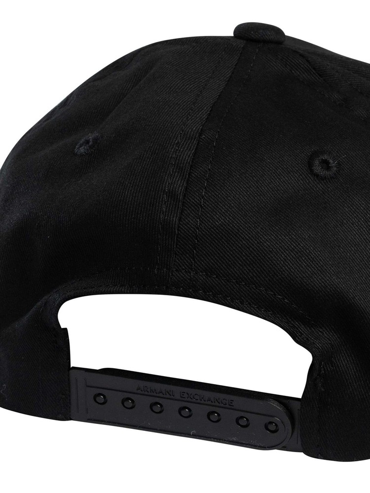 Armani Exchange Men's Box Logo Cap, Black