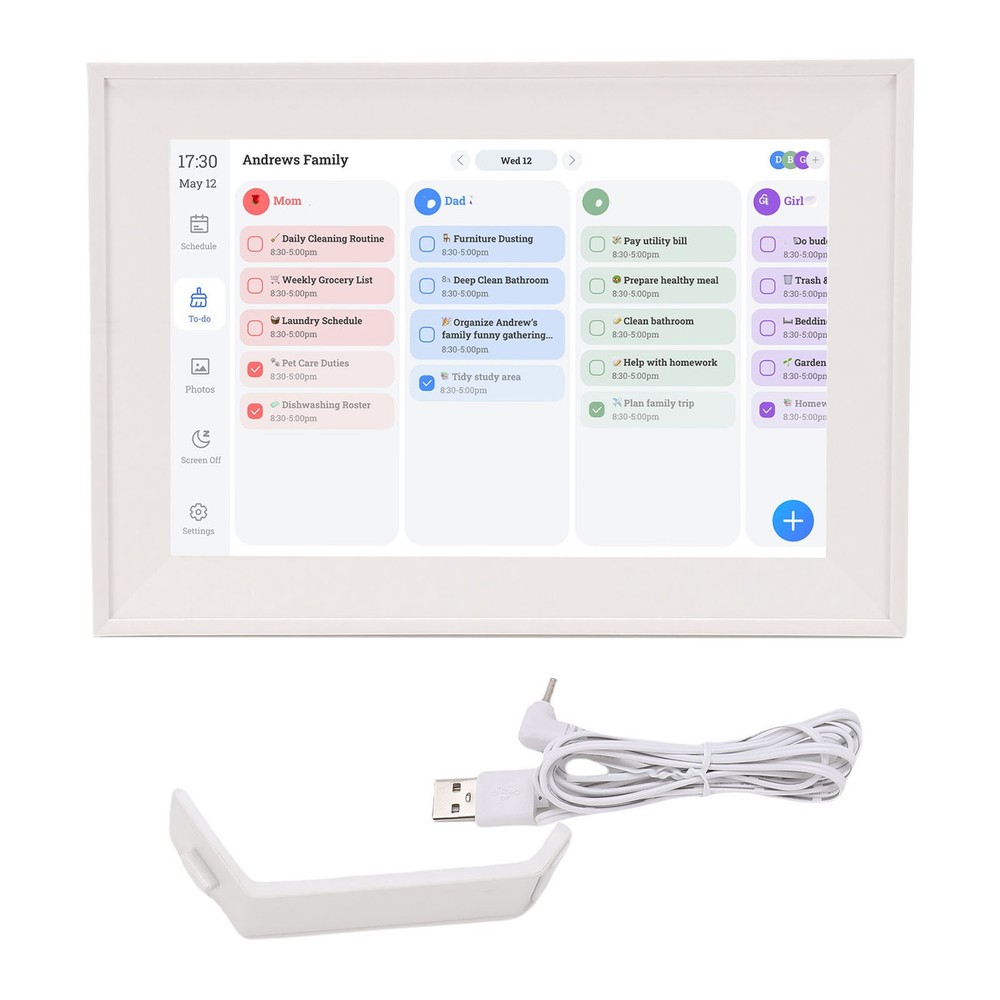 4-Interactive Digital Calendar Smart Family Planner For Home Use