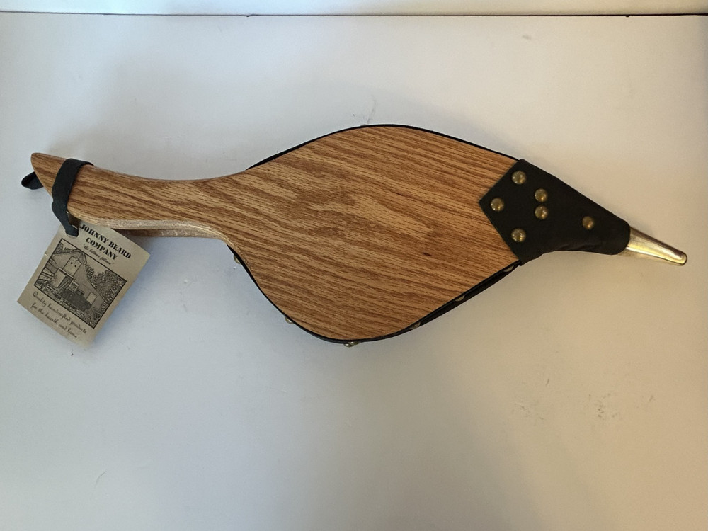 NEW - Johnny Beard Bellow - Solid Wood with Leather - Made in Oklahoma