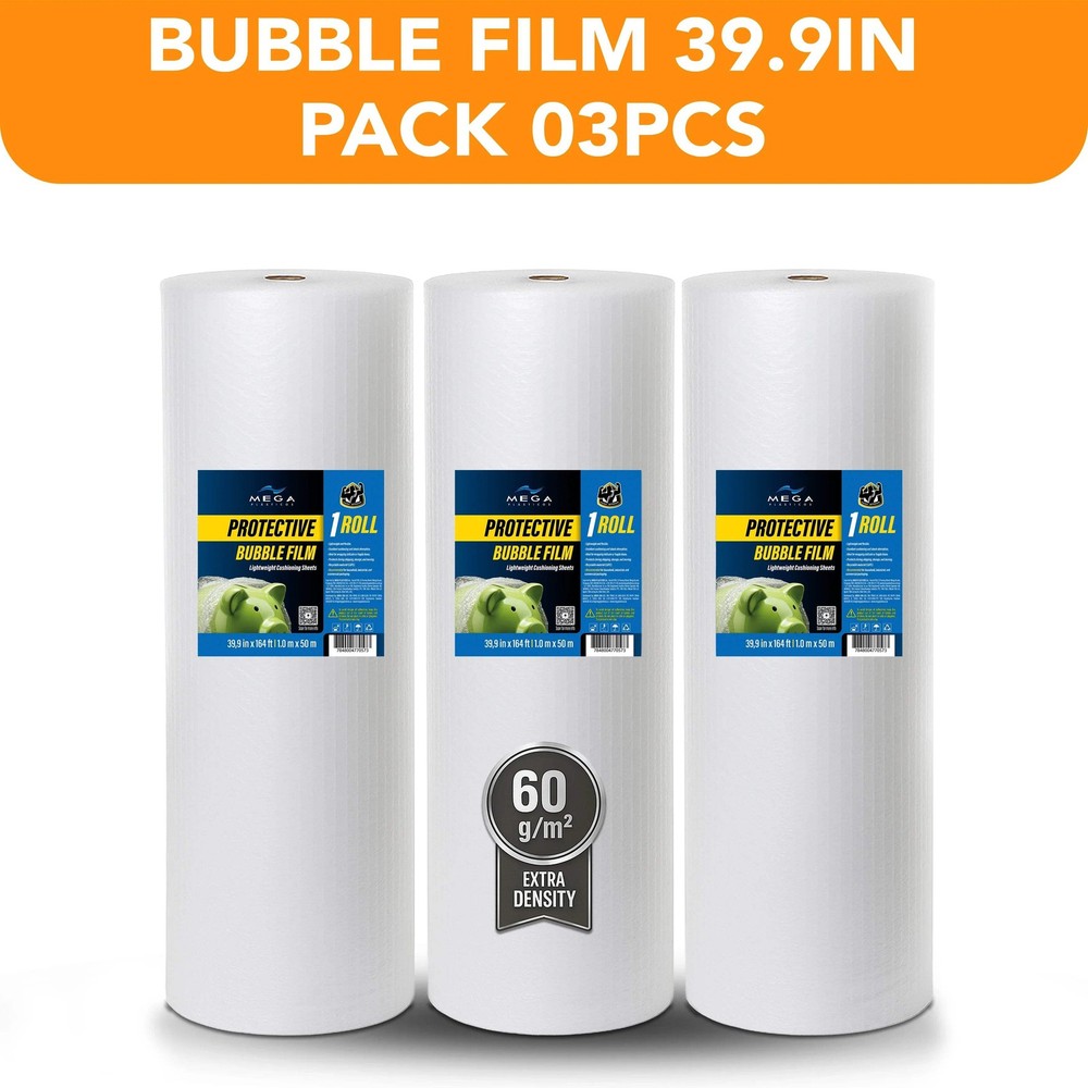 Protective Bubble Film Roll – 39,9 in x 164ft - PACK 03