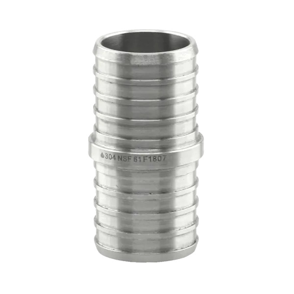 Stainless Steel Pex Coupler 0.5"