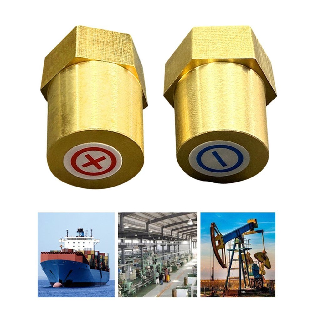 Brass Battery Terminals 2PCS with Compact Threads No Missing Teeth Design