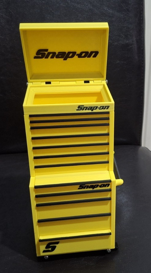 Snap On High Quality 3D Printed Mini Toolbox * Pen Holder etc (Yellow)