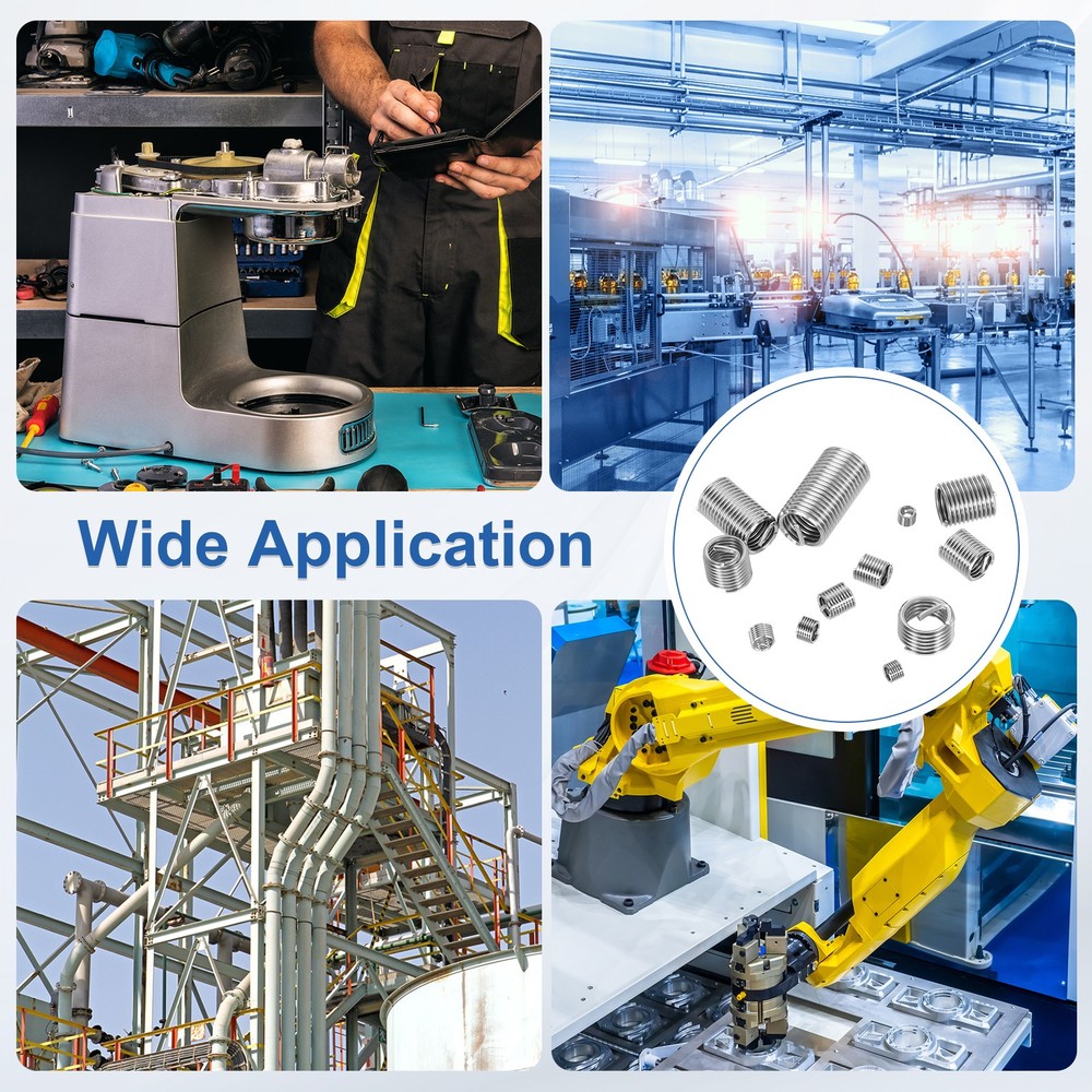 20pcs Wire Thread Inserts 1/4-28 UNF 2.5D 16mm Helical Threaded Sleeve