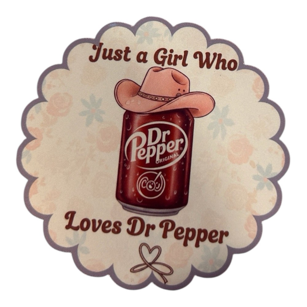 Dr Pepper Sticker Handmade
