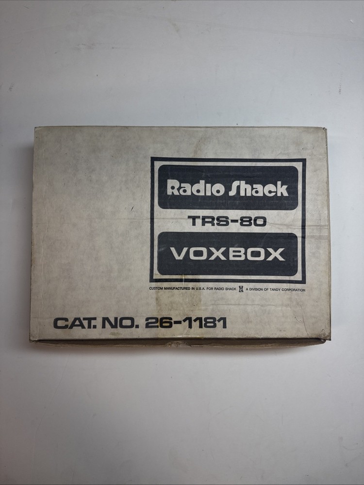Radio Shack TRS-80 VoxBox Open Box, great condition - Untested
