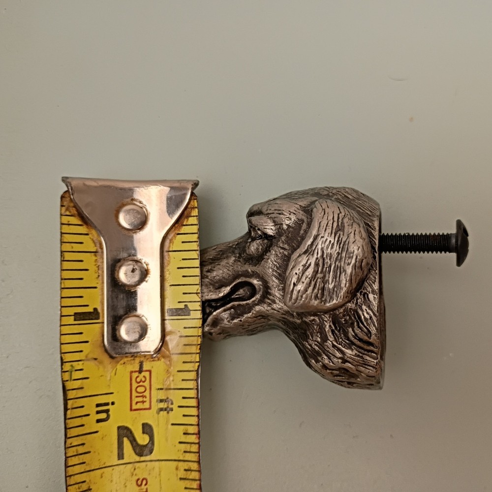 Unique Labrador Retriever Dog Head Cabinet Knob Pulls Silver