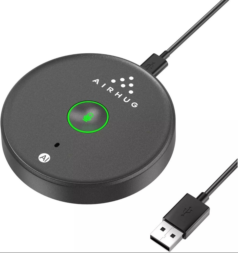 Airhug 21 USB Microphone Desktop Computer Mic Mute Button with LED Indicator New