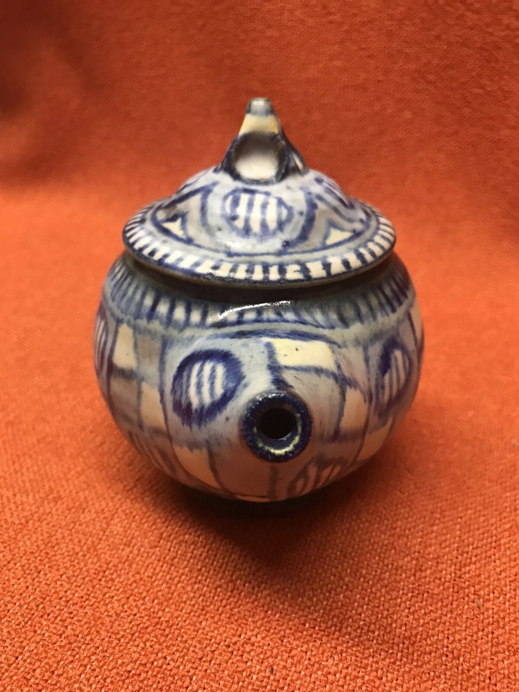 Mid Century Studio Pottery Ceramic Tea Pot Signed