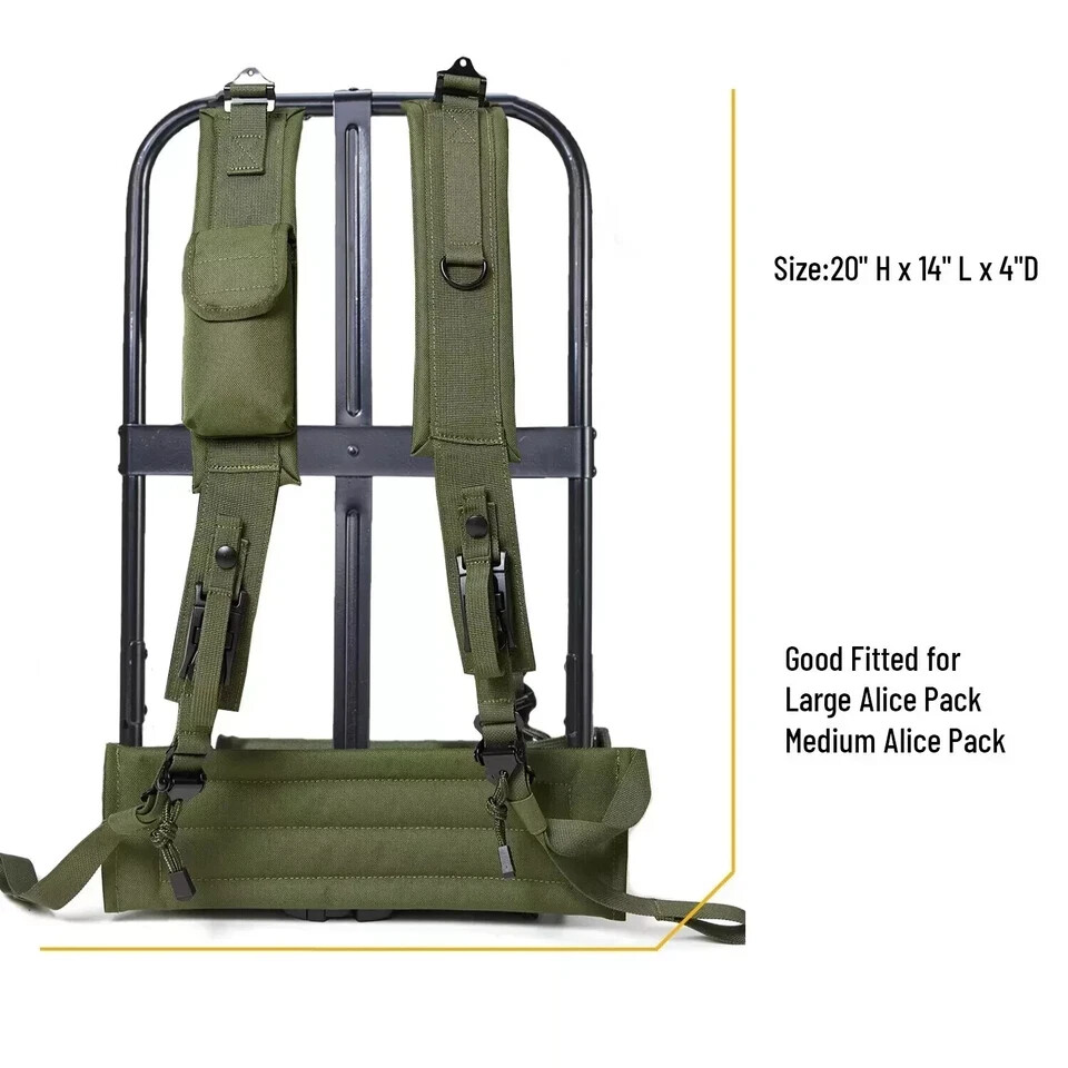 Military ALICE Pack Large Rucksack Backpack Army Tactical Bug Out Gear Frame