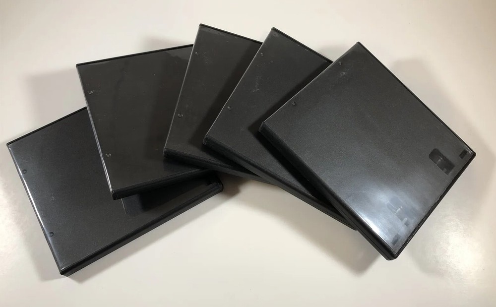 5 unbranded Nintendo DS/3DS Replacement cases- Black - Ships TODAY