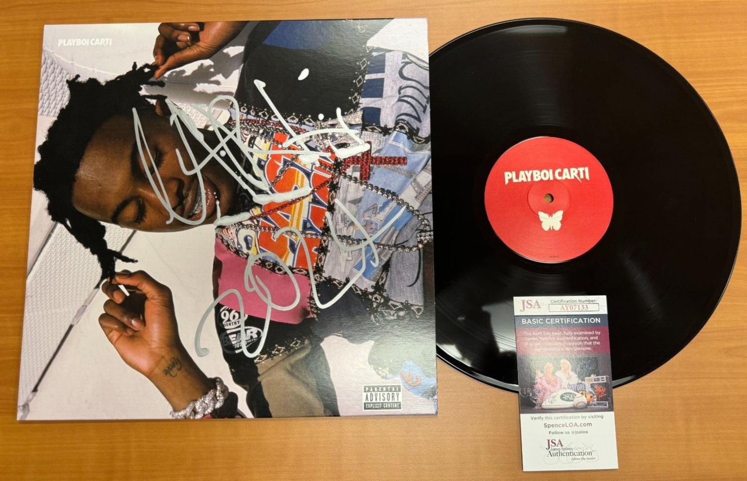 Playboi Carti Signed Autographed Vinyl LP Self Titled Album JSA COA Opium