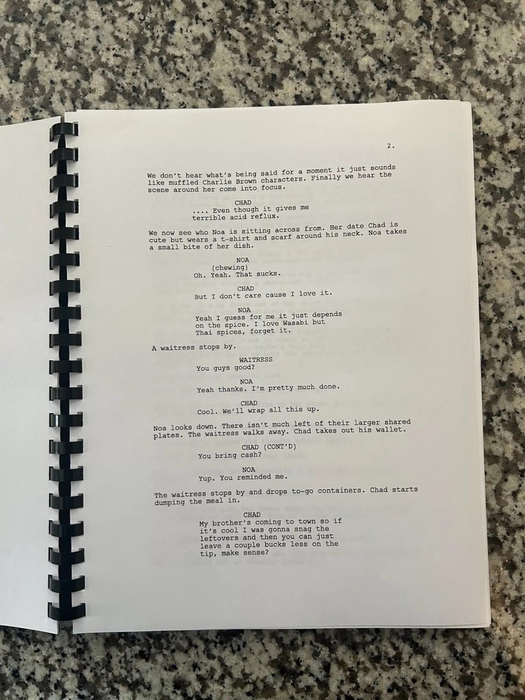 Fresh Sebastian Stan Horror Movie Script Reprint Full Screenplay Script