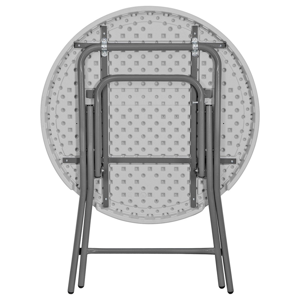2PCS 32"Cocktail Table Round High Top Folding Table Round High Top Folding Table