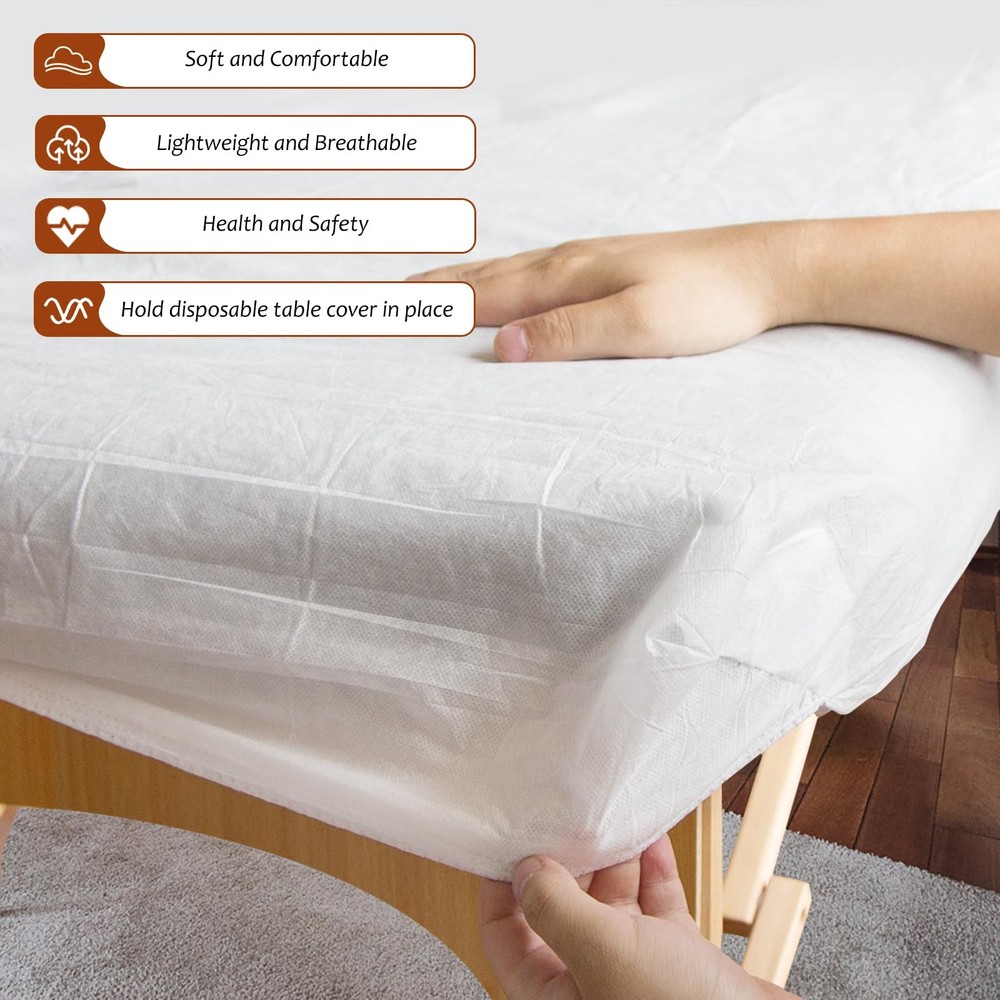 Disposable Thicken 30pc Fitted Massage Table Sheets, 25gsm Thickened 30PC