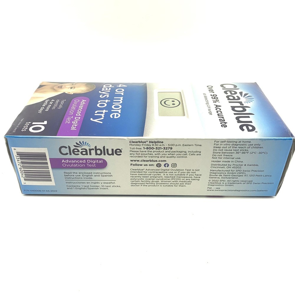Clearblue Advanced Digital Ovulation Test 10 Count