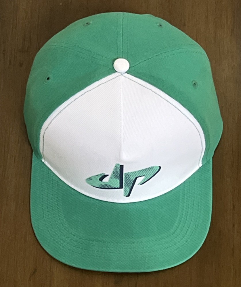 DP Dude Perfect Cap Green & White Snapback Baseball Hat dp Logo Adjustable