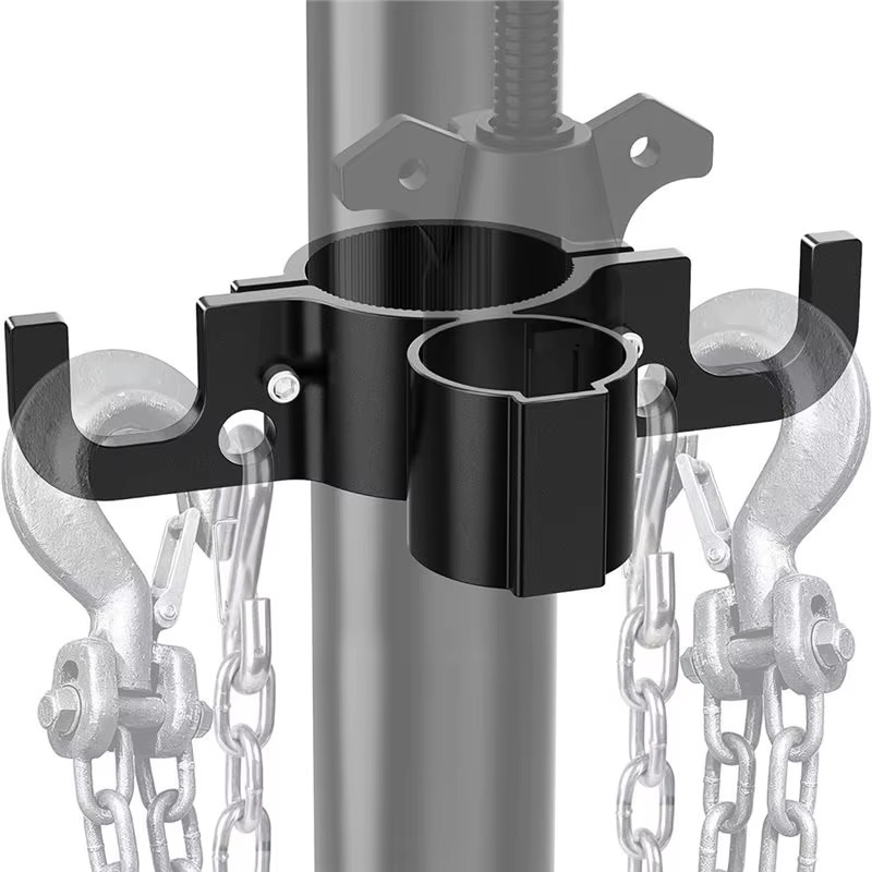 Aluminum Trailer Chain Holder 7-Way Plug Organizer 2” /2-1/4” Camper Tongue Jack