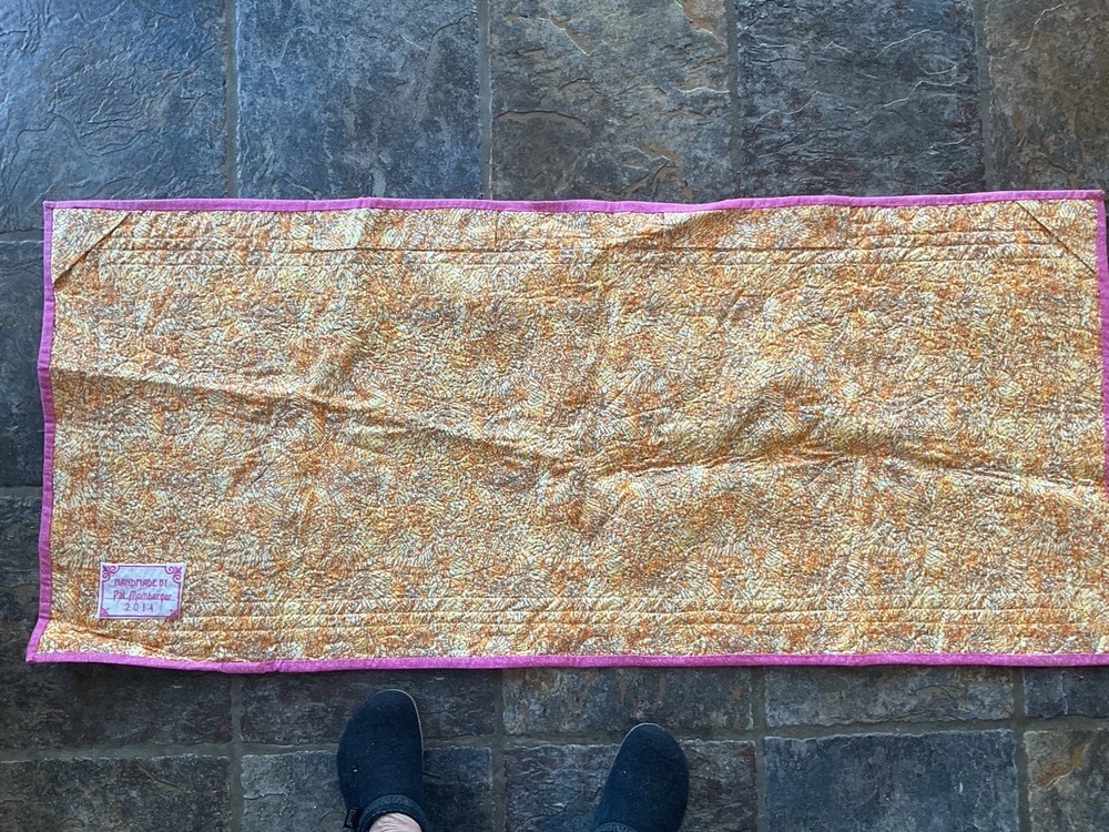 Quilted Dresden Plate Table Runner- 56” X 24”