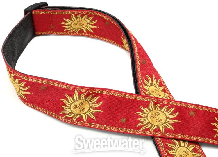 Levy's MPJG '60s Sun Polyester Guitar Strap - Red