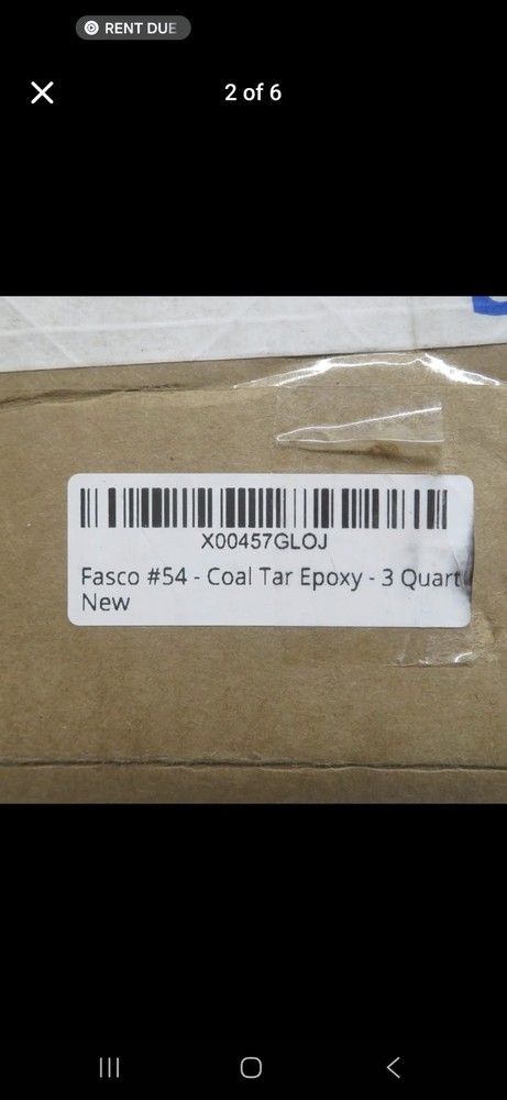 Fasco #54, Coal Tar Epoxy Kit, 3 Quart Size