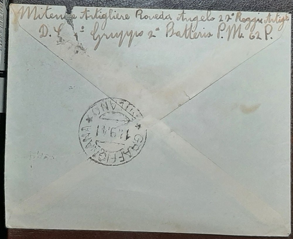 (ITA-211) ITALY 1941 envelope with SG247