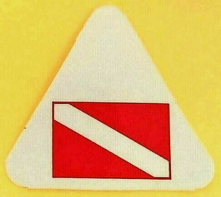 DIVE FLAG DIVE RESCUE FLAG Highly Reflective HELMET Dive Rescue Decal