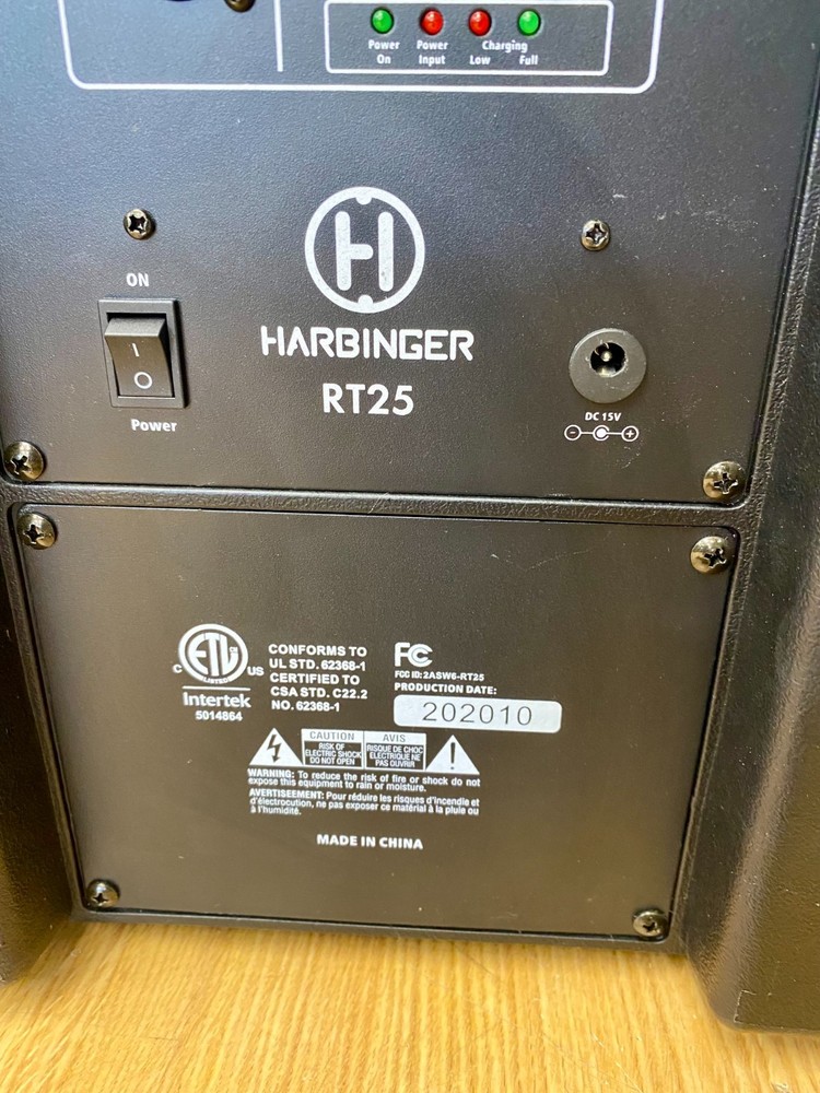 Harbinger RT25 Portable Powered Speaker Bluetooth PA System Local Pickup