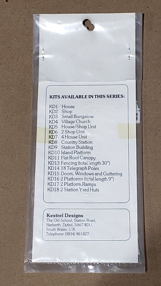 Kestrel Designs - N Scale - KD15 - Doors / Windows & Guttering - NOS
