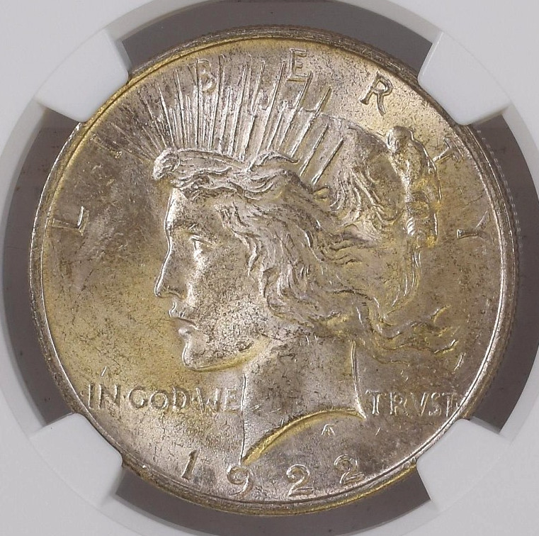 1922 PEACE DOLLAR ~ NICE UNC NGC MS64!