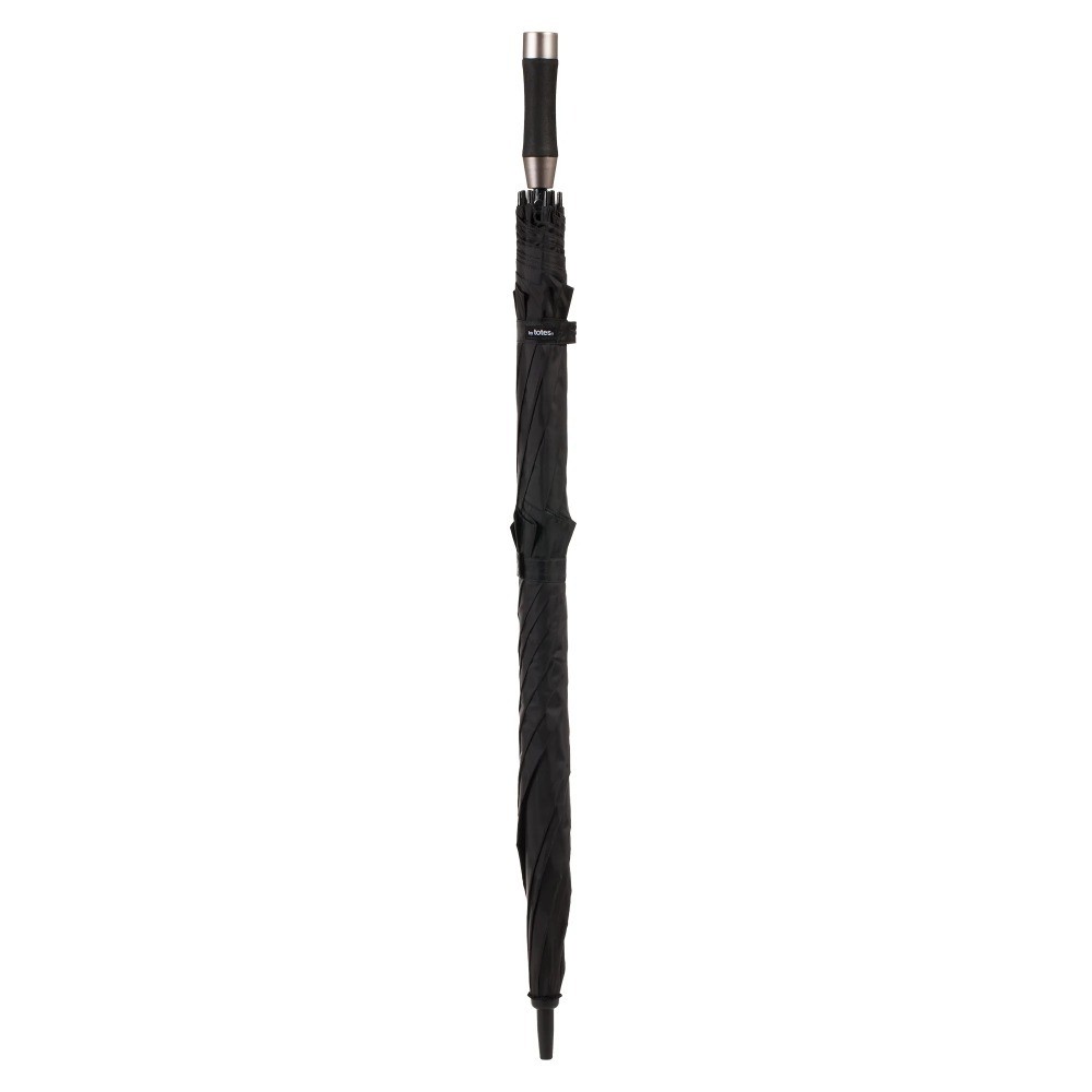 Vented Auto Open Windproof Golf Umbrella with Sun Protection Black