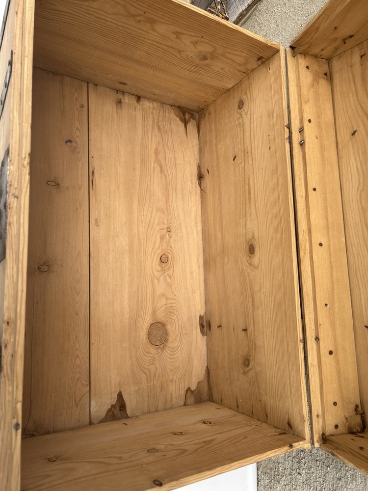 Antique Pine Dome Trunk Chest