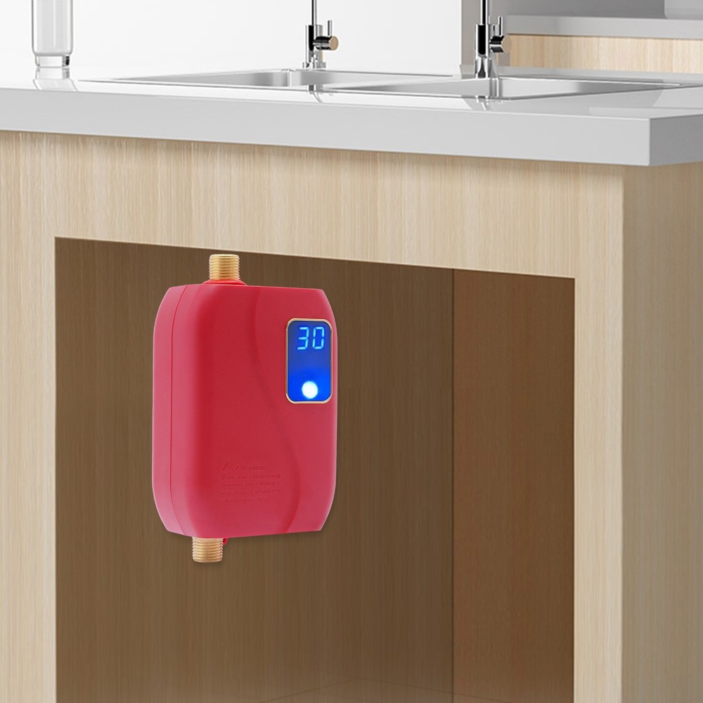 Mini 110v 3000w Electric Hot Water Heater Kitchen Instant Tankless Water Heater
