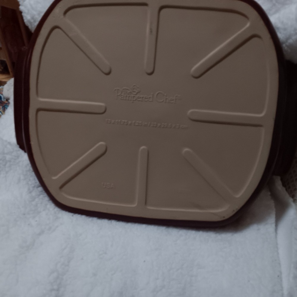 Pampered Chef Stoneware Baking Stone 12x15 Inches
