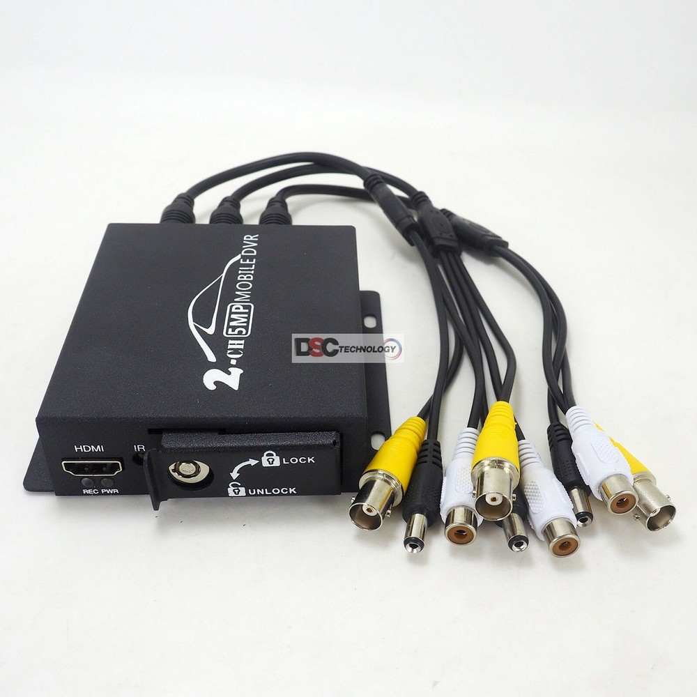 2CH Mini DVR Video Audio SD Security Surveillance Recorder Motion Detection 5MP