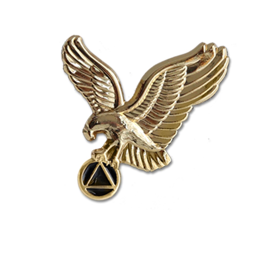 AA Gold Eagle Lapel Pin 1"