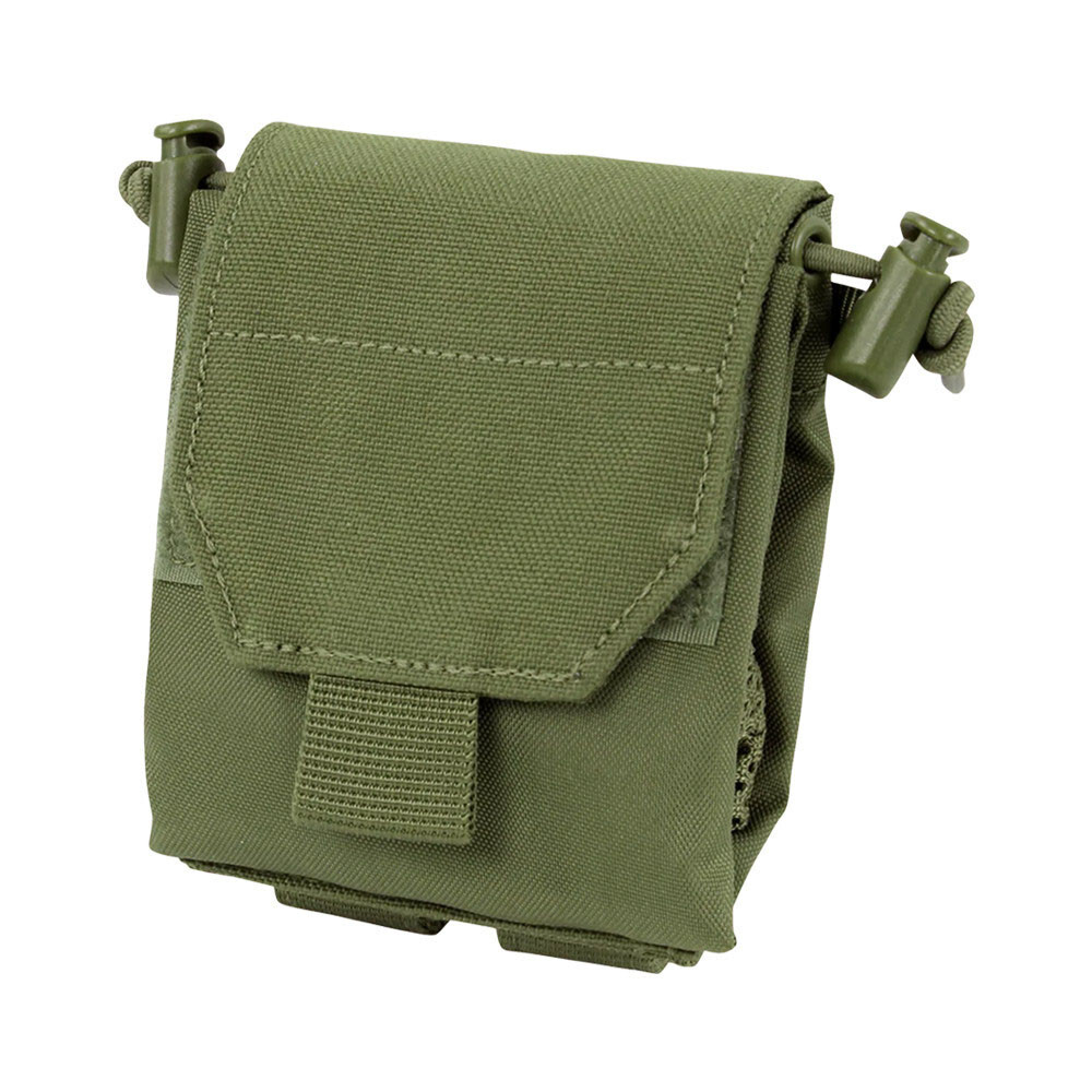 OD GREEN Modular MOLLE Hook Loop Magazine Micro Dump Bungee Retention Pouch