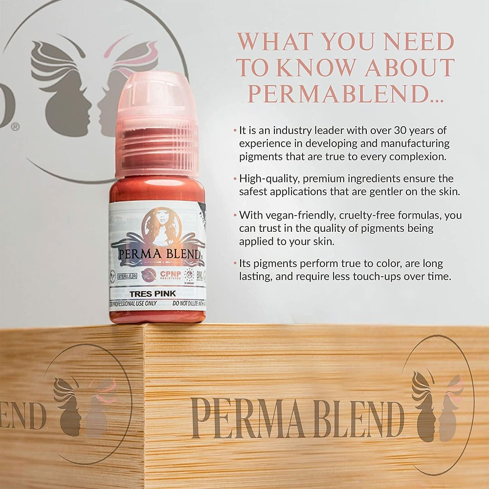 Perma Blend Permanent Makeup for Eyebrows & Eyeliner- Darkest Brown, 0.5 oz