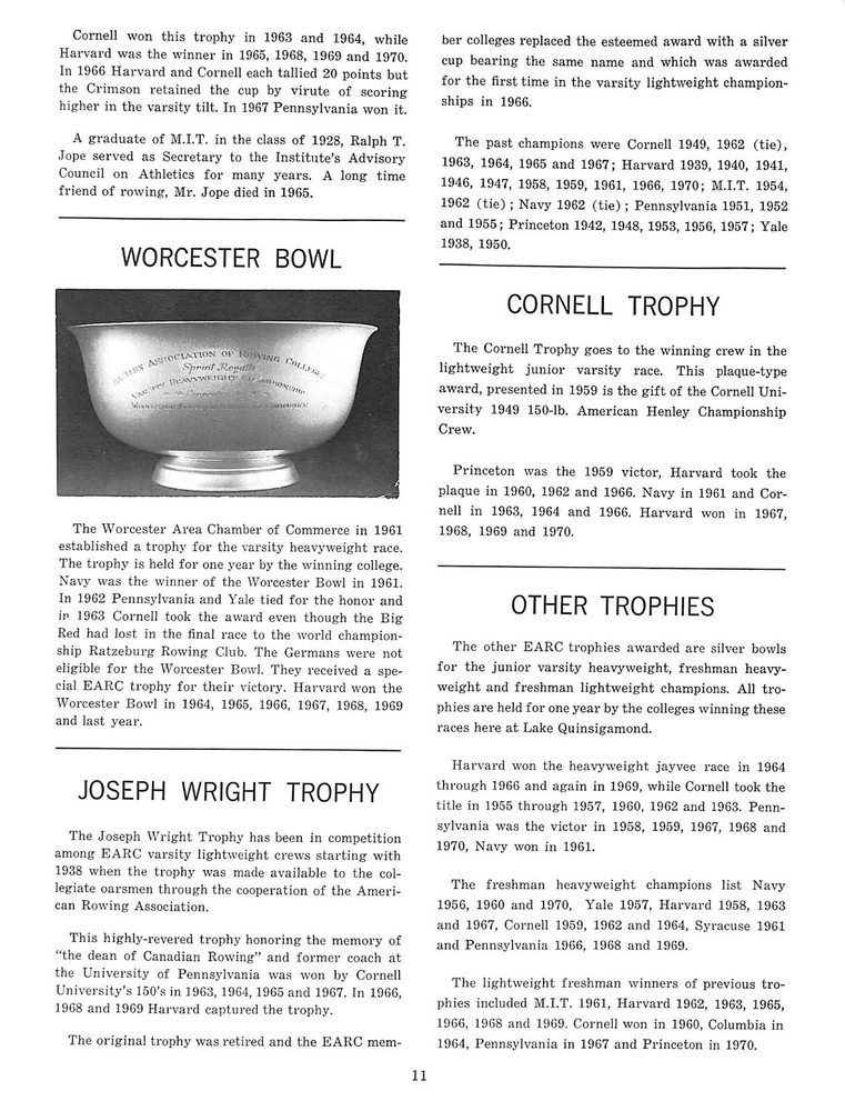 26th Annual E.A.R.C. Sprint Rowing Championships Official Program 1971
