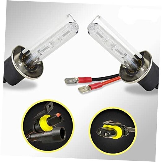 HID Xenon Replacement Bulbs 2pcs Light Blue H1 8000K