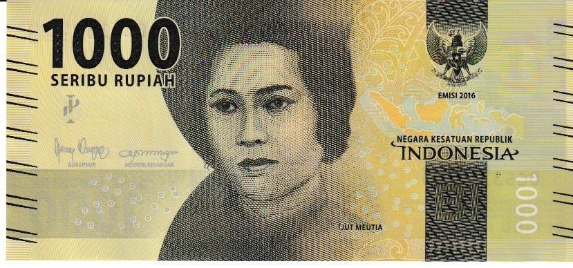 Indonesia one thousand rupiah 2016