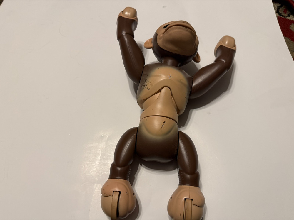 Zoomer Chimpanzee Monkey Robot Interactive Toy Spin Works No Charger, " Descript