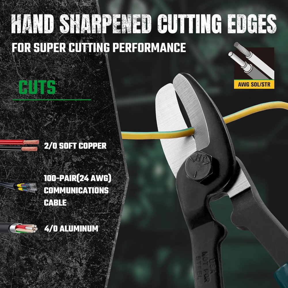 Tools USA Battery Cable Cutting Pliers, 8" | 15032
