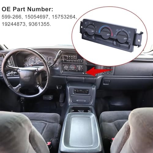 A/C Heater Air Conditioning Switch Climate Control Module Panel for Chevy
